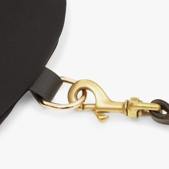 NWOT Pulassi Plus Size Black Fanny Pack, Unisex Cross Body Bag Black Gold Travel - Picture 6 of 8